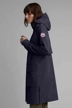 Chamarras Canada Goose Mujer México - Seaboard Chubasquero Azul Marino YJ4615728